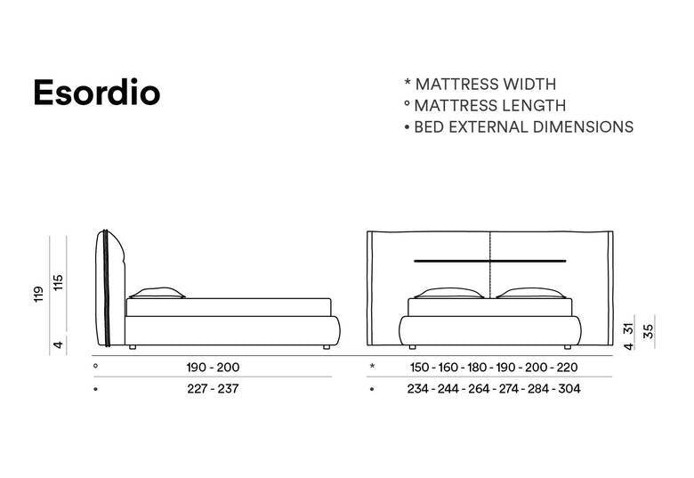Escordio Bed - Ideal Furniture ES