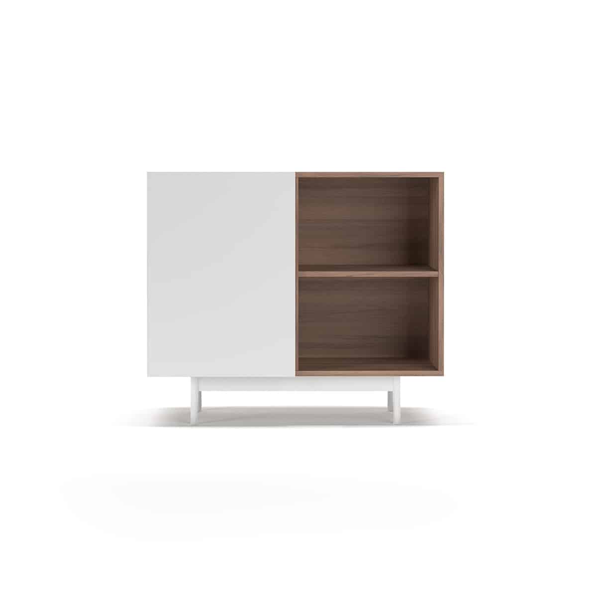 601 - 2 Nogal Shoe Cabinet - Ideal Furniture ES