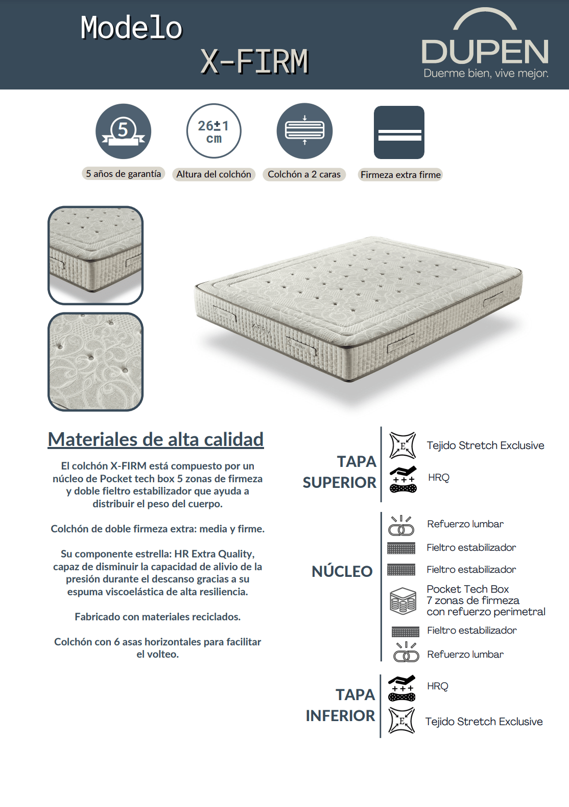 X - firm Mattress - Ideal Furniture ES