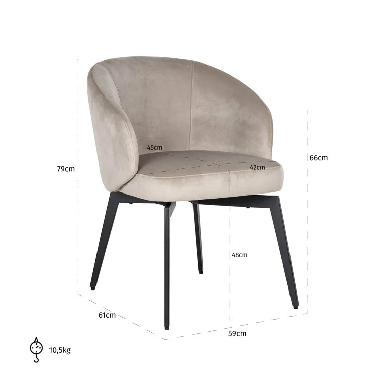 Amphara Dining Chair - Ideal Furniture ES