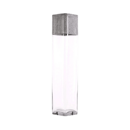 Glam Square Glass Vase - Ideal Furniture ES