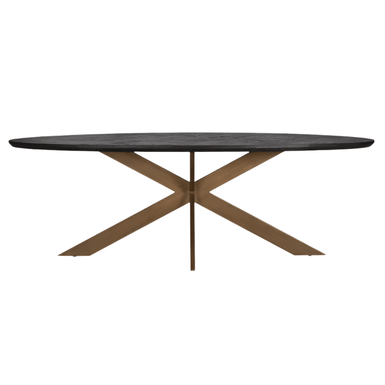 Blackbone Oval Dining Table - Ideal Furniture ES