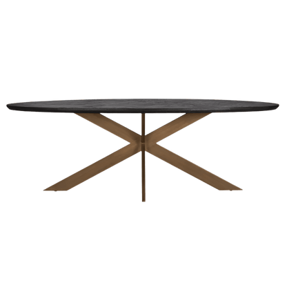 Blackbone Oval Dining Table - Ideal Furniture ES