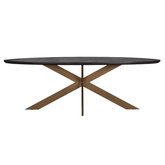 Blackbone Oval Dining Table - Ideal Furniture ES