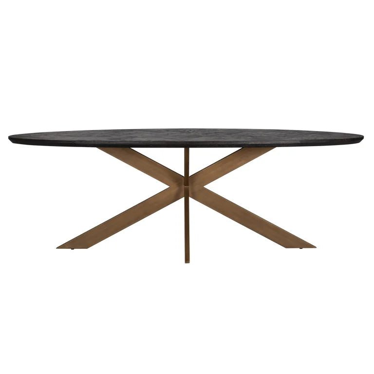 Blackbone Oval Dining Table - Ideal Furniture ES