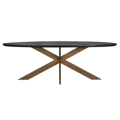 Blackbone Oval Dining Table - Ideal Furniture ES