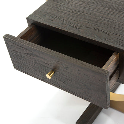 Madera Metal Bedside Table - Ideal Furniture ES