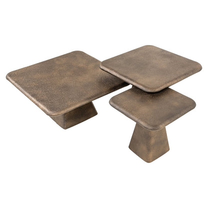 Marlie gold Coffee table (set of 3) - Ideal Furniture ES