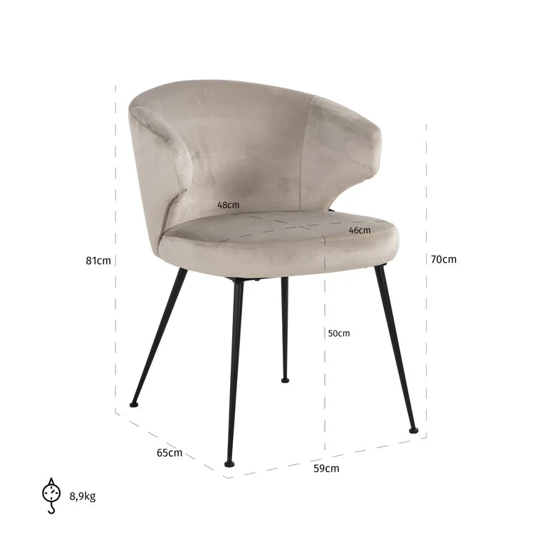 Xandra Dining Chair - Ideal Furniture ES
