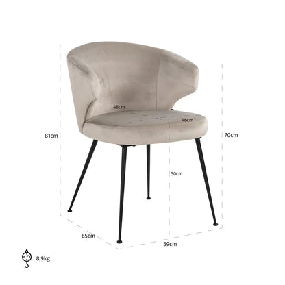 Xandra Dining Chair - Ideal Furniture ES