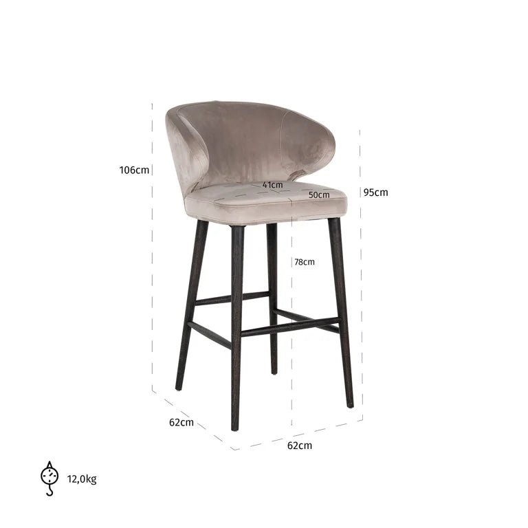Indigo Bar Stool - Ideal Furniture ES