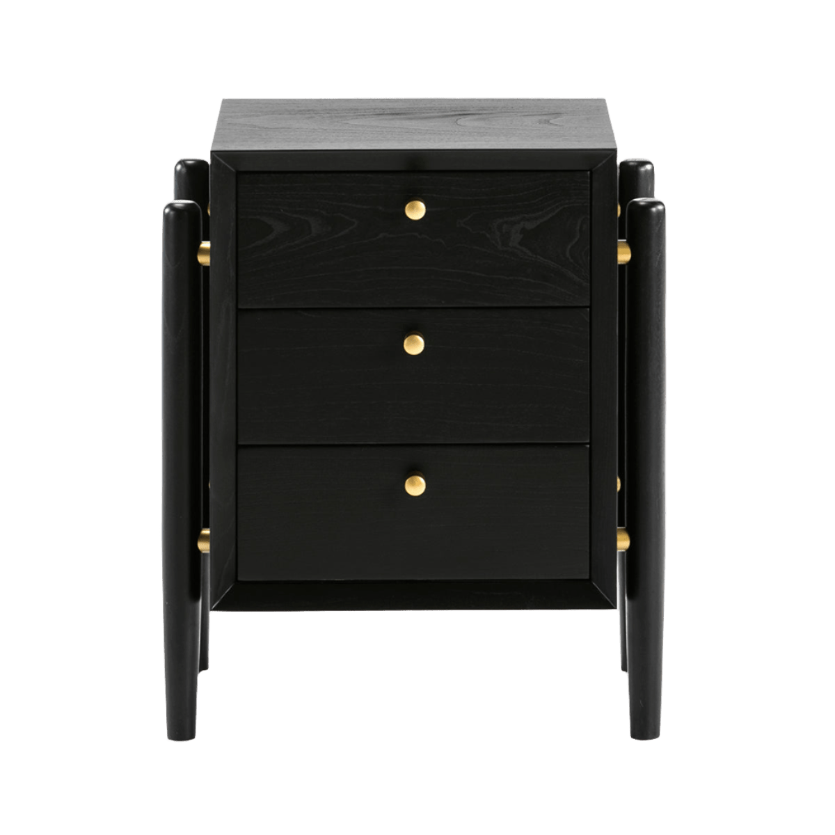 Madera Cedro Black 1 Bedside Table - Ideal Furniture ES