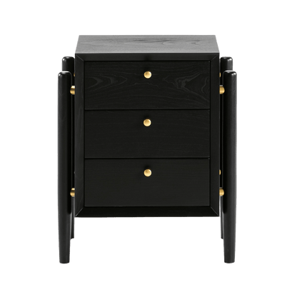 Madera Cedro Black 1 Bedside Table - Ideal Furniture ES