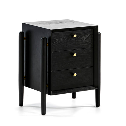 Madera Cedro Black 1 Bedside Table - Ideal Furniture ES