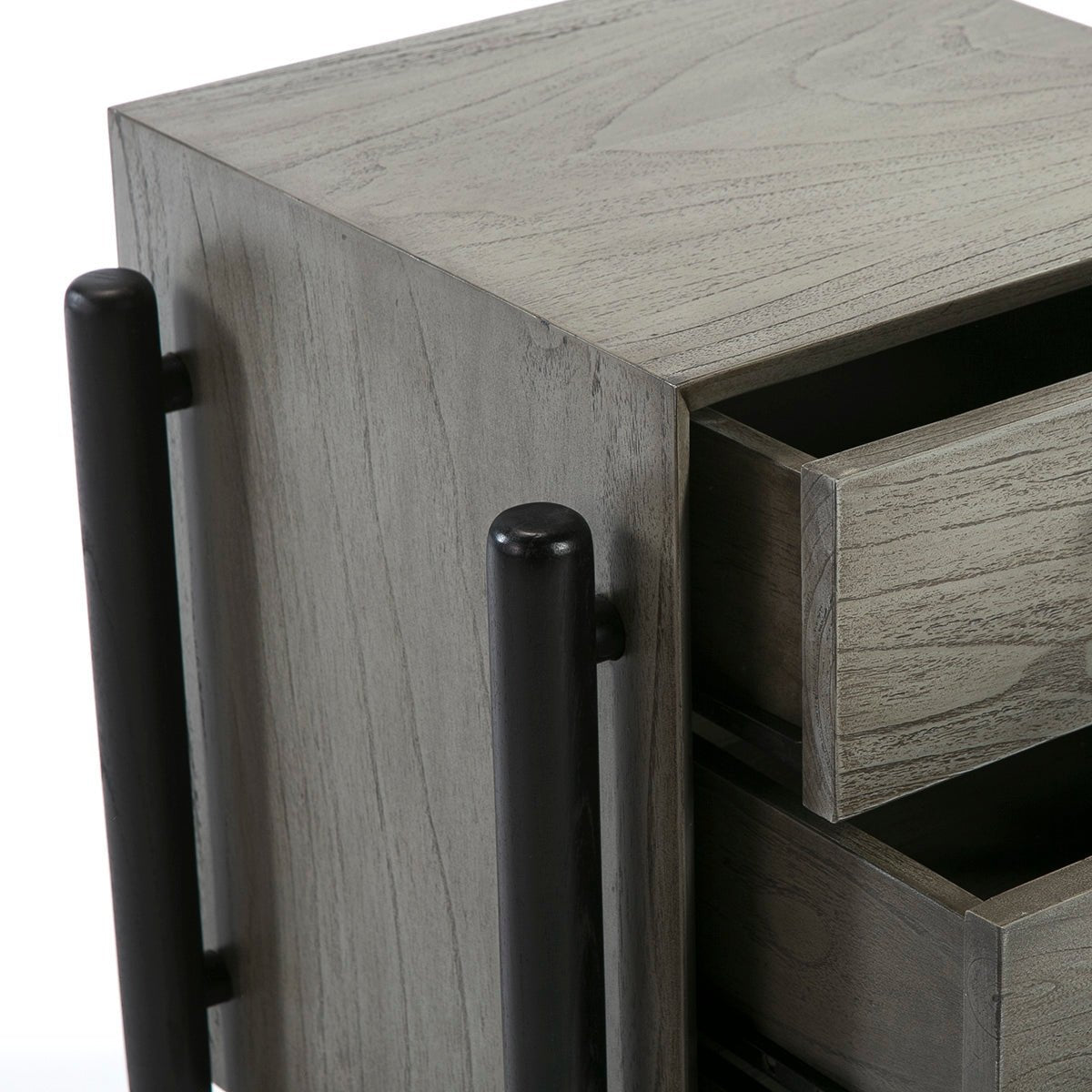Madera Gris Negro Bedside Table - Ideal Furniture ES