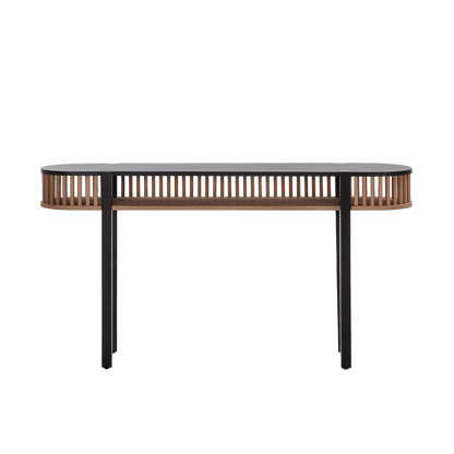 Wooden Black Cage Dressing Table - Ideal Furniture ES