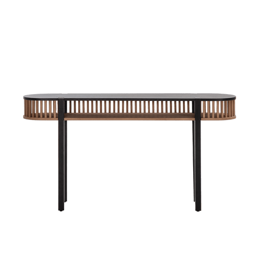 Wooden Black Cage Dressing Table - Ideal Furniture ES