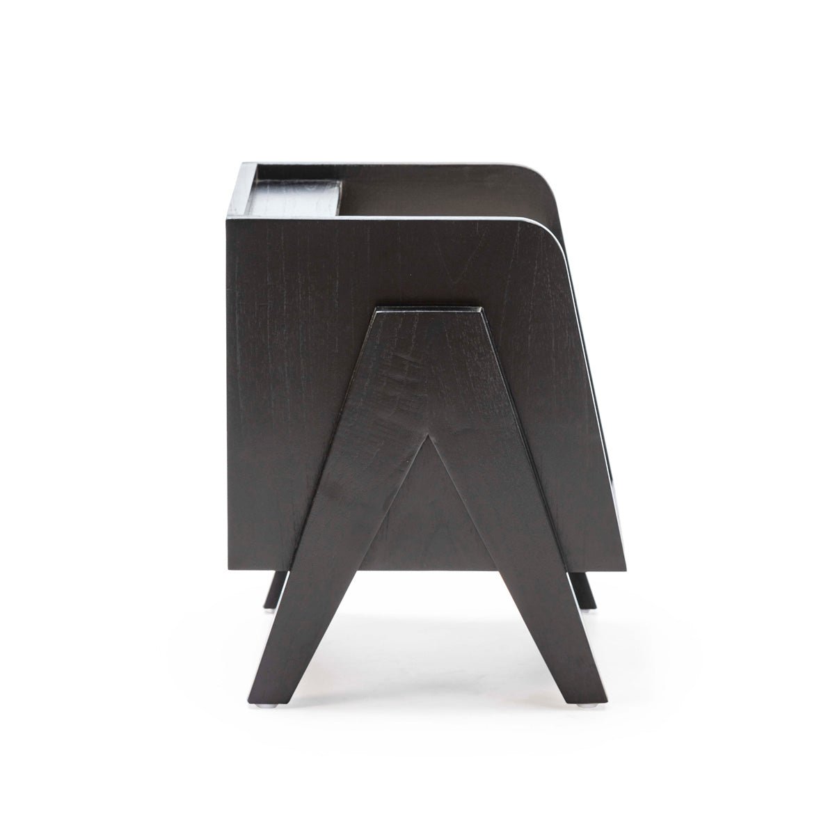 Madera Cedro and Marmol Black Bedside Table - Ideal Furniture ES