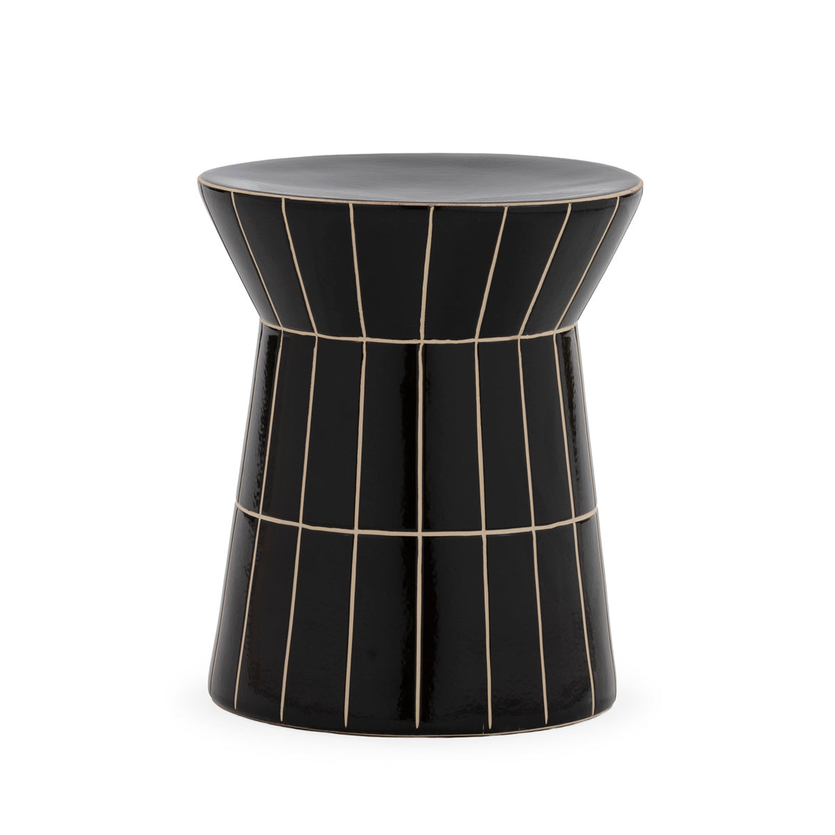 Black cera side table - Ideal Furniture ES