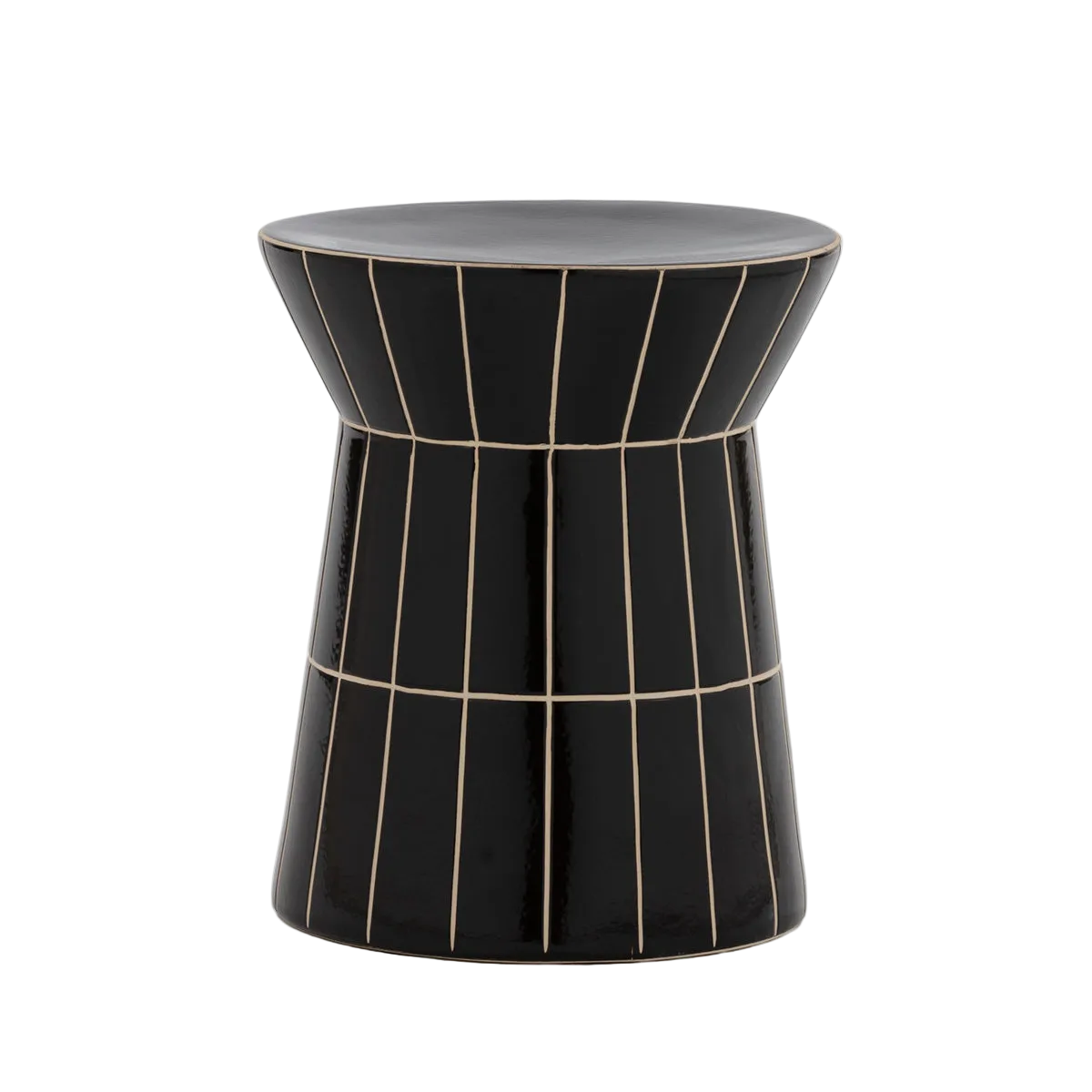 Black cera side table - Ideal Furniture ES