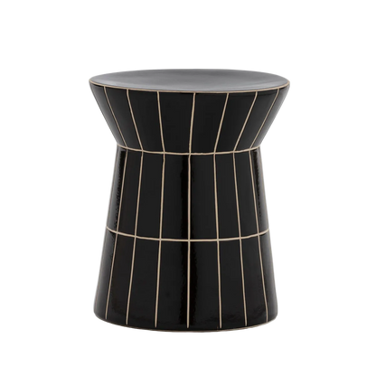 Black cera side table - Ideal Furniture ES