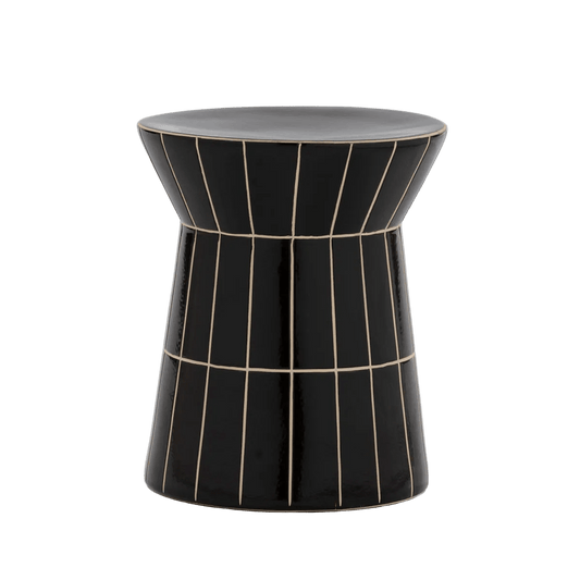 Black cera side table - Ideal Furniture ES