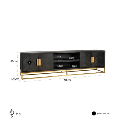 Blackbone TV Unit - Ideal Furniture ES