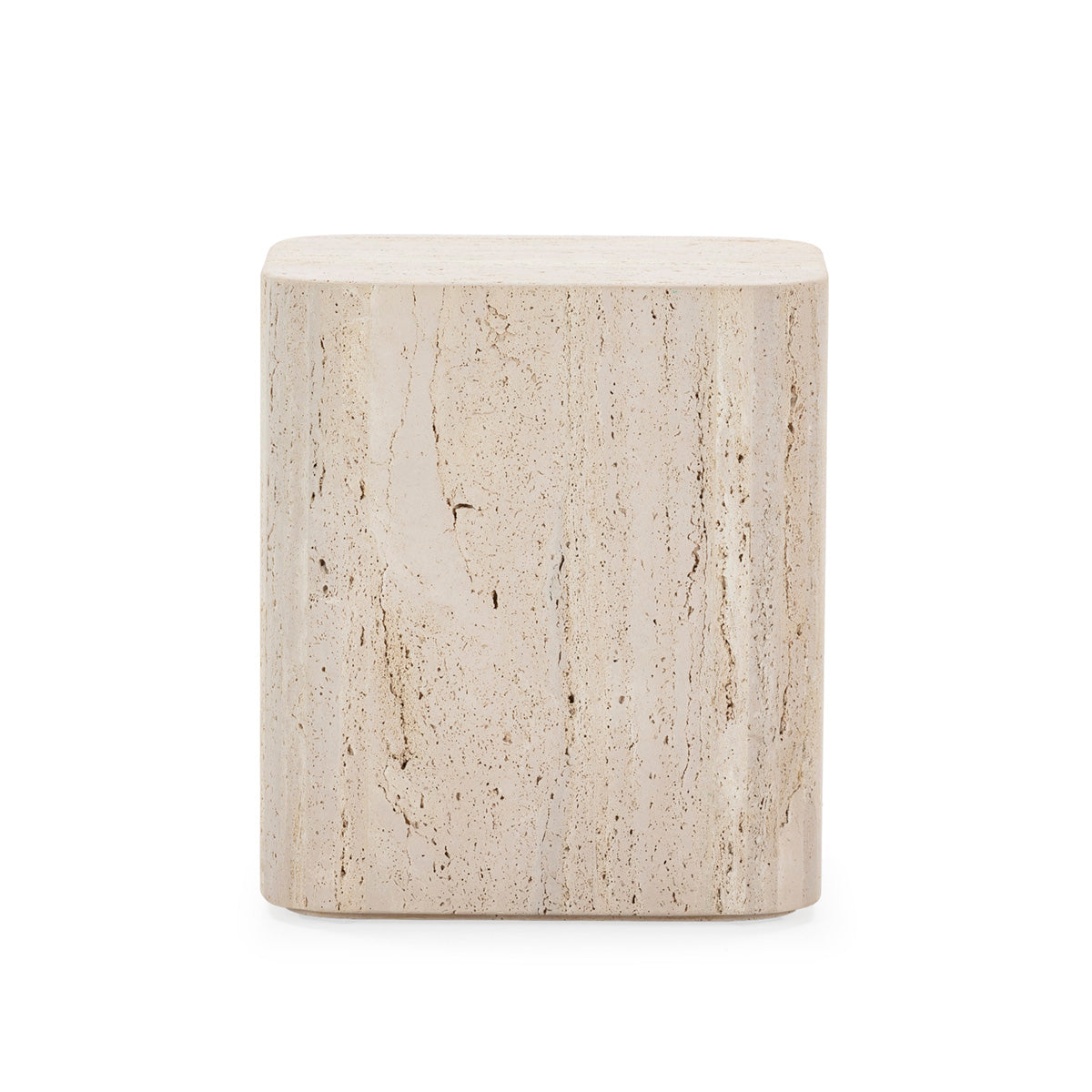 Travertine Side table