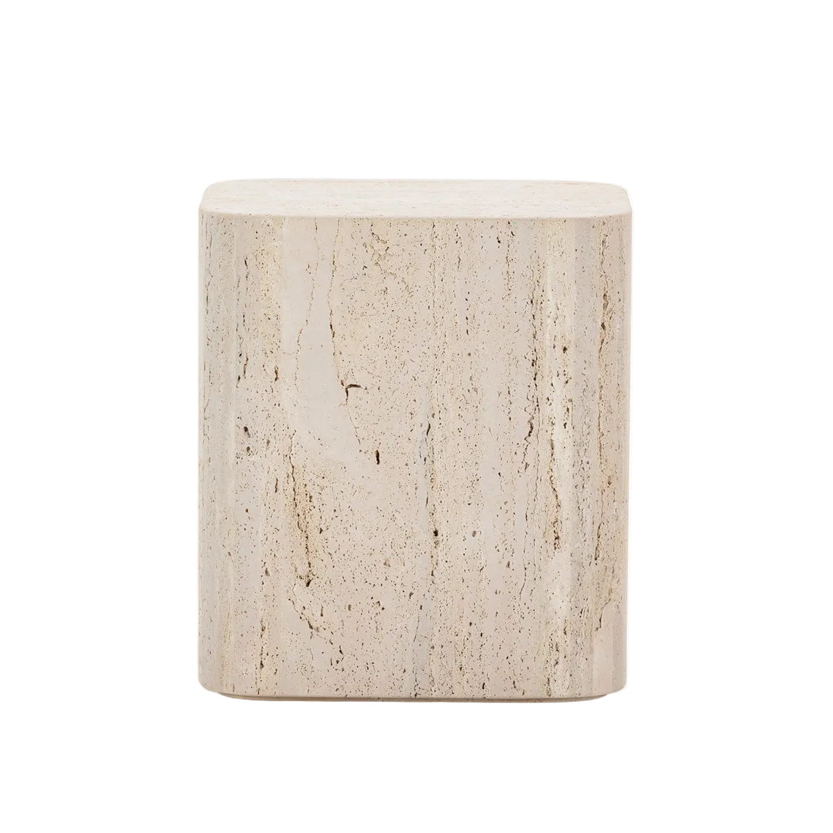 Travertine Side table
