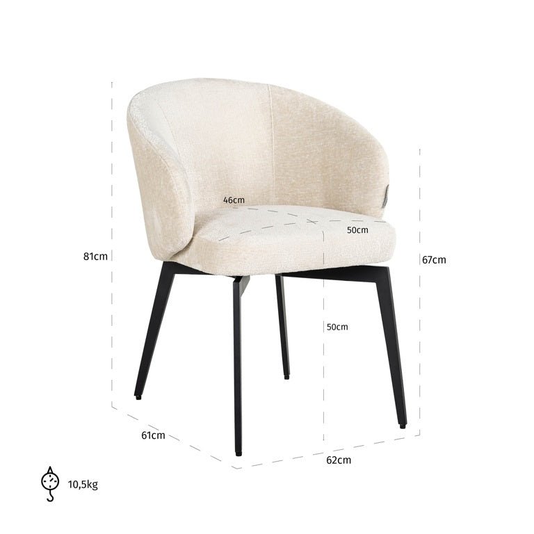 Amphara Dining Chair - Ideal Furniture ES