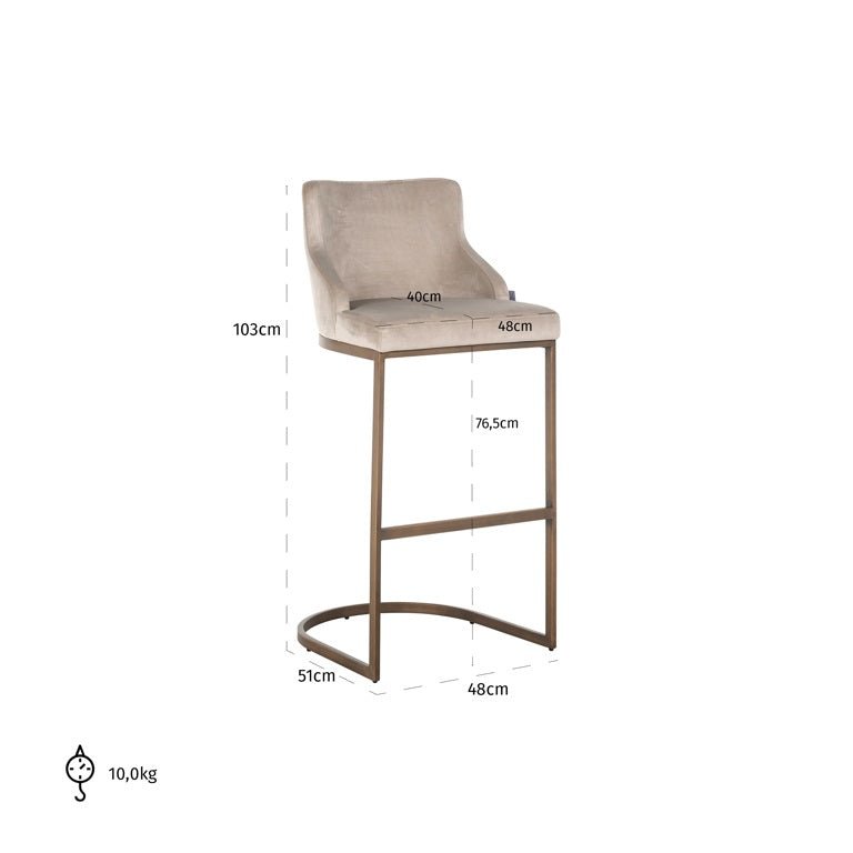 Boston Bar Stool - Ideal Furniture ES