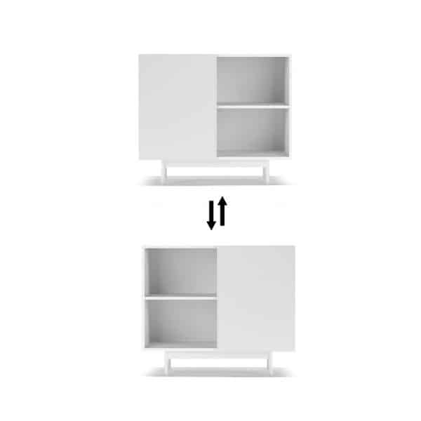 601 - 2 White Shoe Cabinet - Ideal Furniture ES