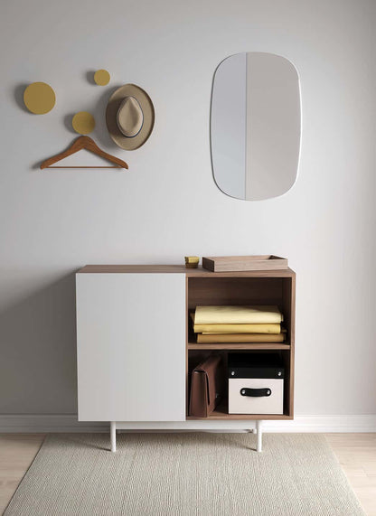 601 - 2 Nogal Shoe Cabinet - Ideal Furniture ES