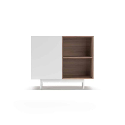 601 - 2 Nogal Shoe Cabinet - Ideal Furniture ES