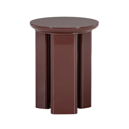 Dark Red Side Table