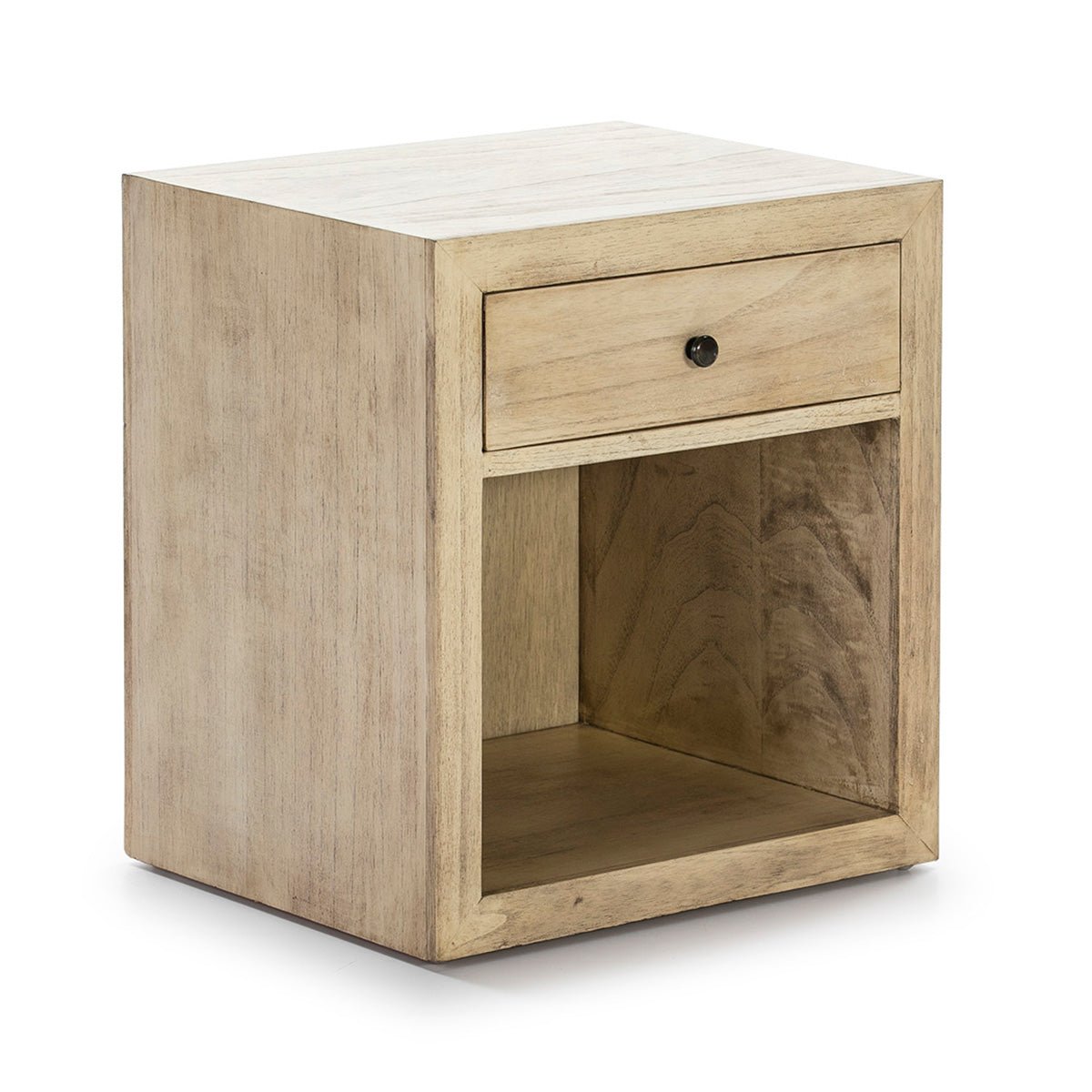 Madera de cedro natural Bedside Table - Ideal Furniture ES