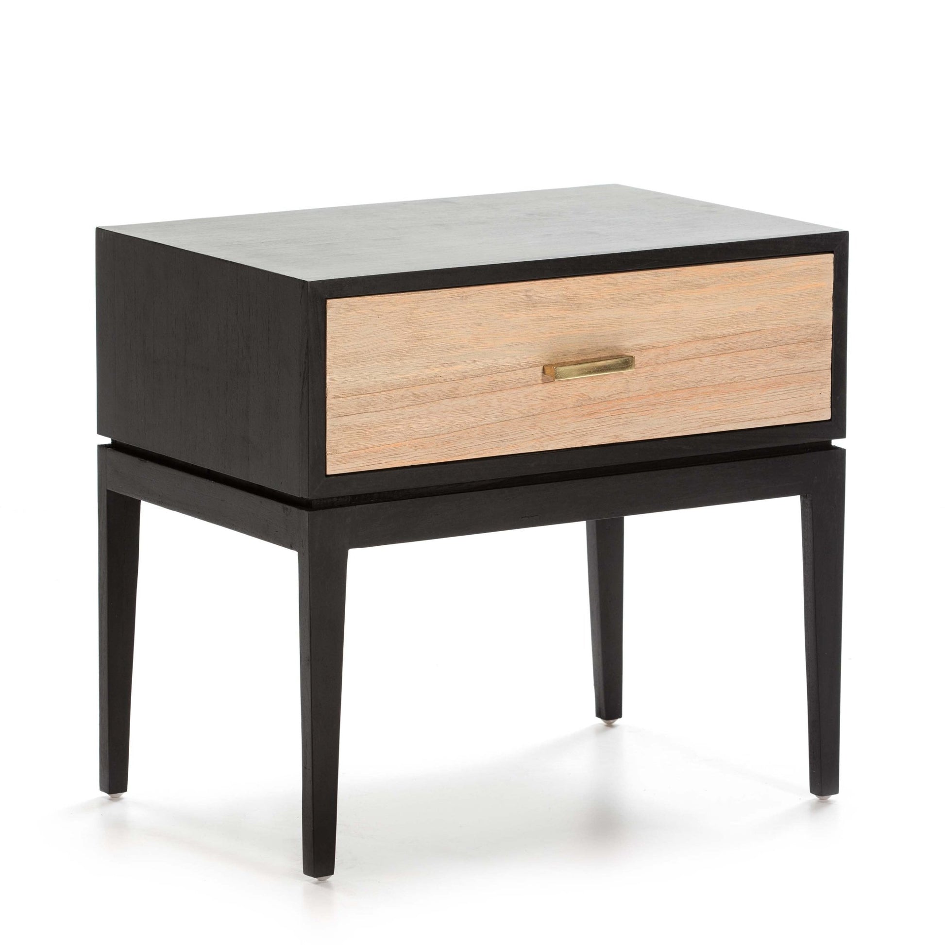 Madera Metal Natural with legs Bedside Table - Ideal Furniture ES