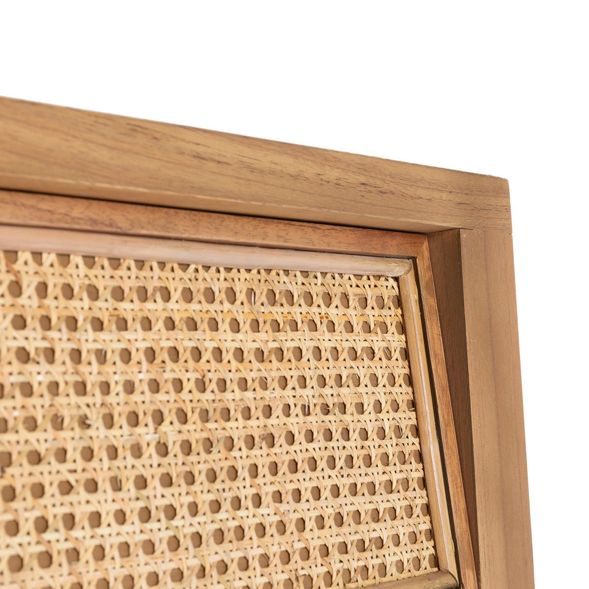 Madera Cedro Ratan 2 Bedside Table - Ideal Furniture ES