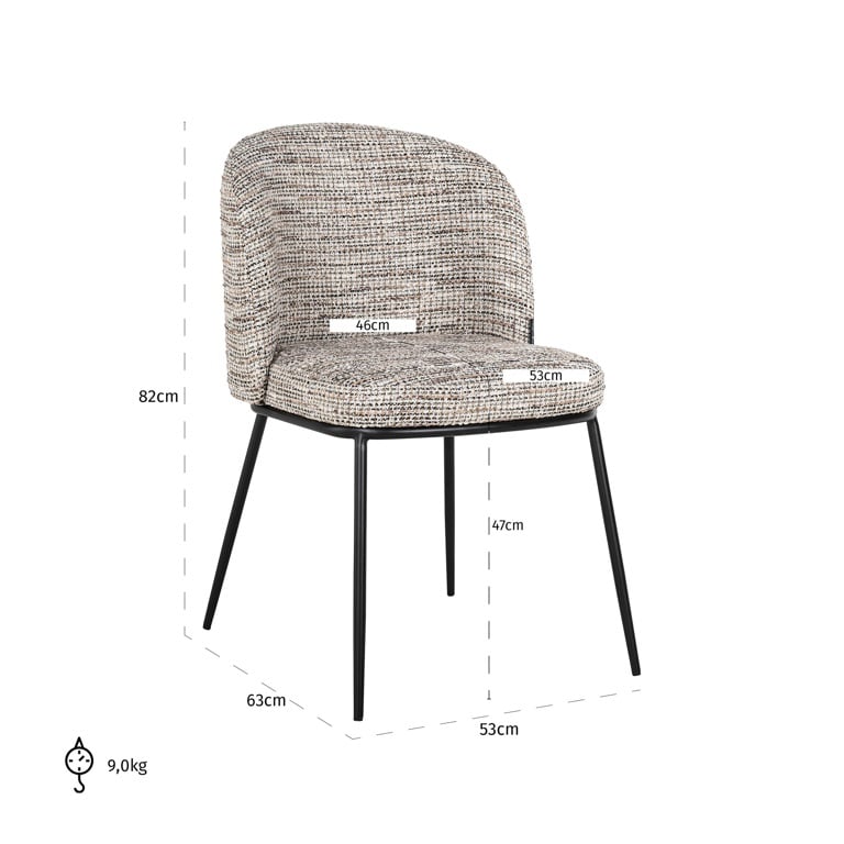 Elvi Dining Chair - Ideal Furniture ES