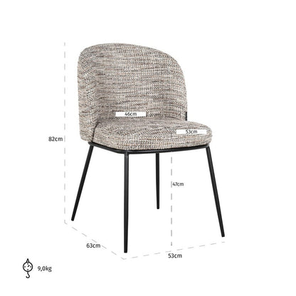 Elvi Dining Chair - Ideal Furniture ES