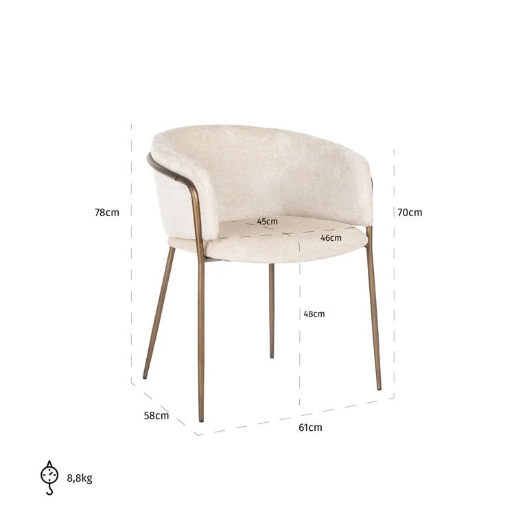 Chaise Dining Chair - Ideal Furniture ES