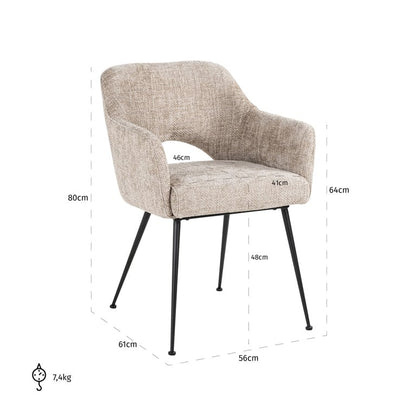 Jenthe Dining Chair - Ideal Furniture ES
