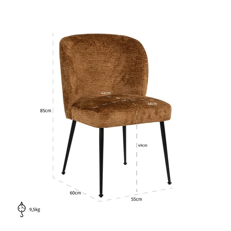 Cannon Dinning Chair - Ideal Furniture ES