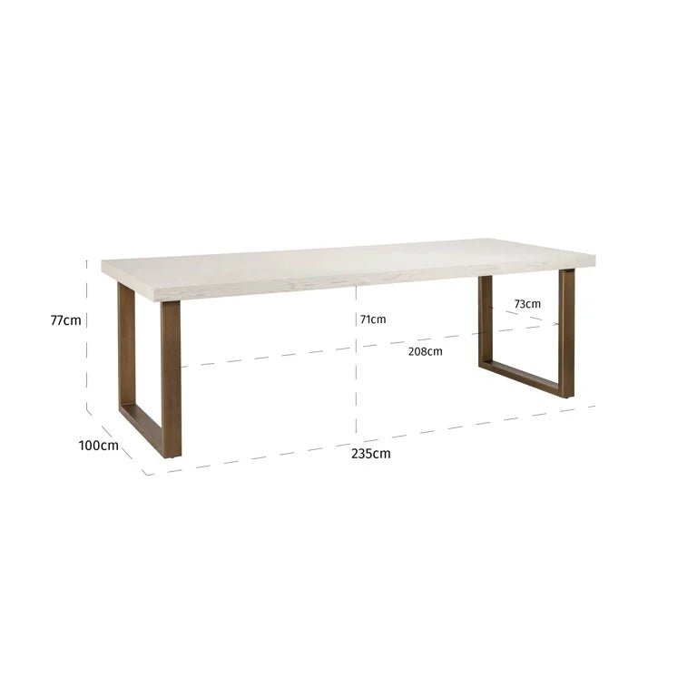 Whitebone Dining Table - Ideal Furniture ES