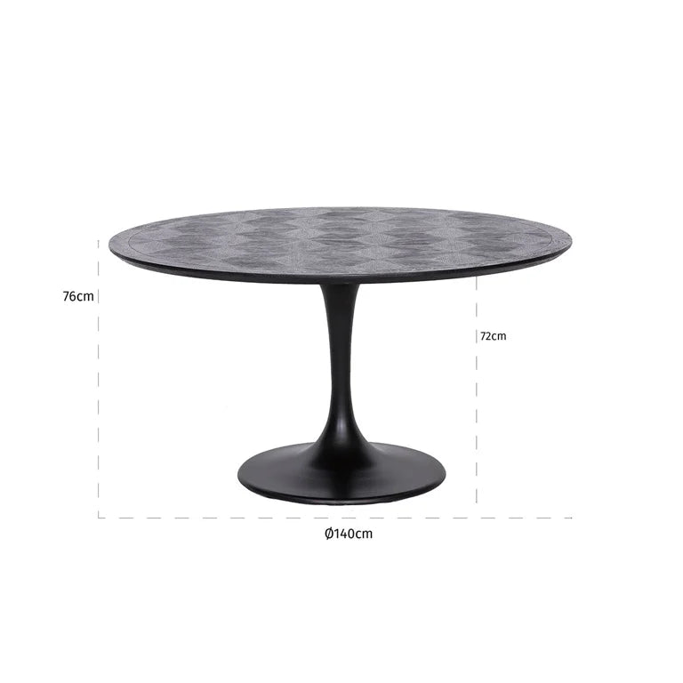 Blax Circular Dining Table - Ideal Furniture ES
