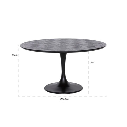 Blax Circular Dining Table - Ideal Furniture ES