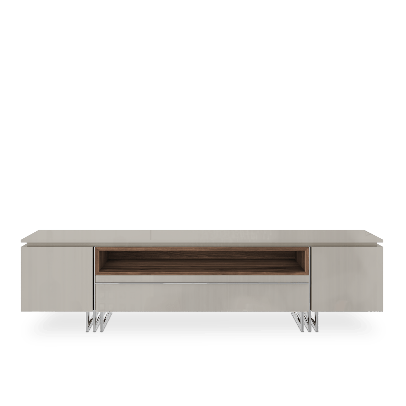 Evany Stainless Steel TV Unit - Ideal Furniture ES