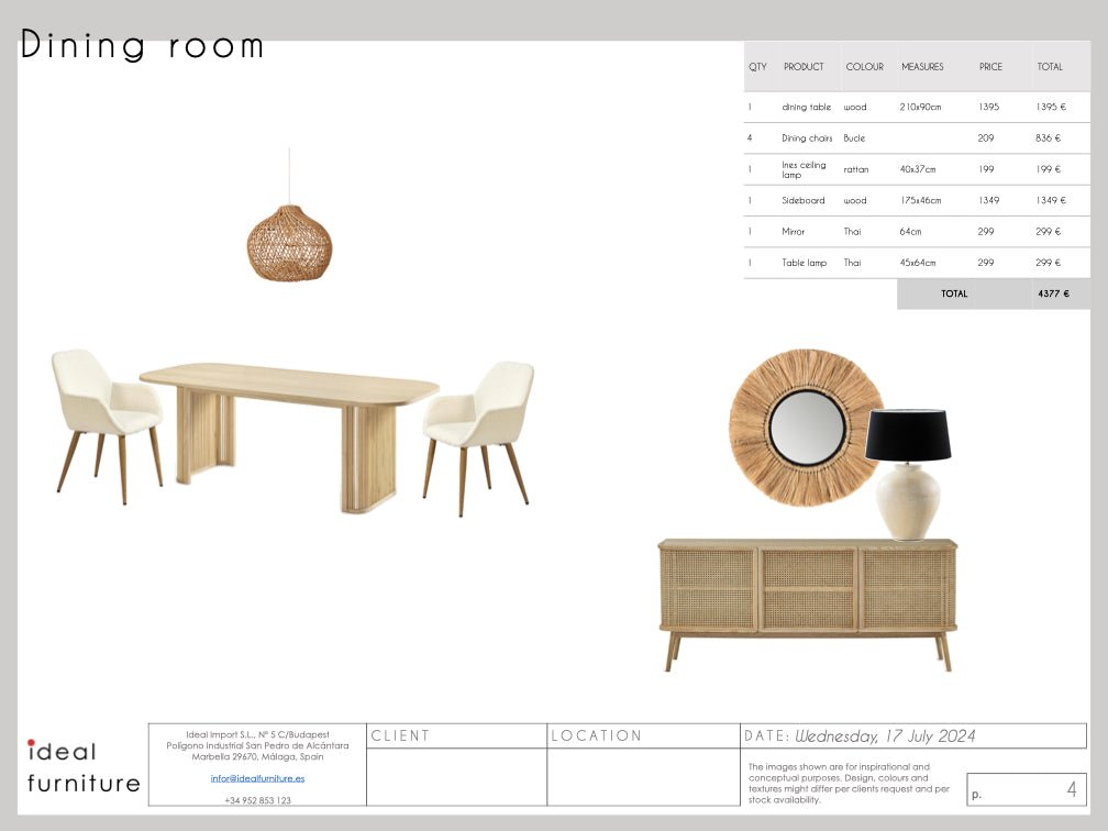 Boho Package - Ideal Furniture ES