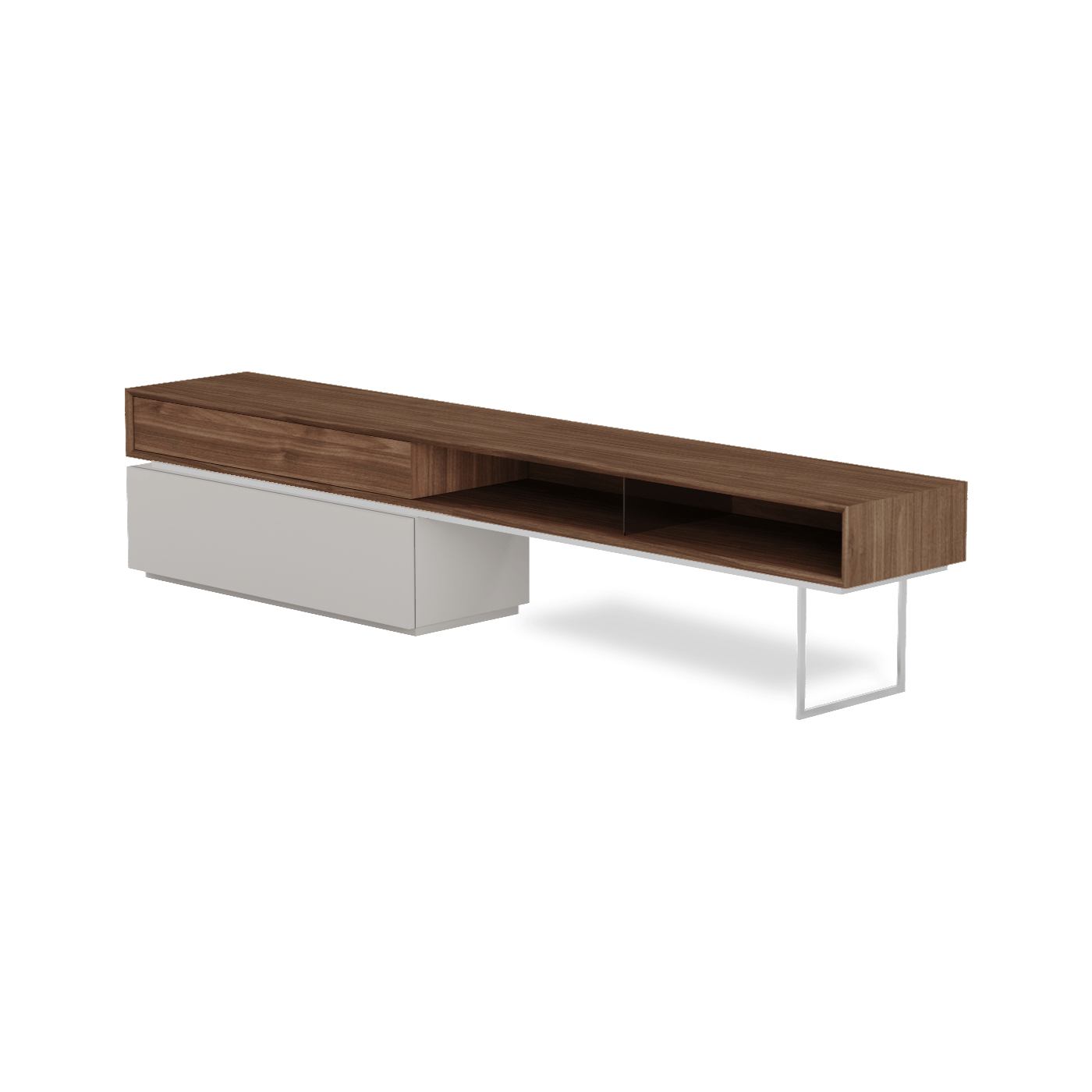 Evany Stainless Steel TV Unit - Ideal Furniture ES
