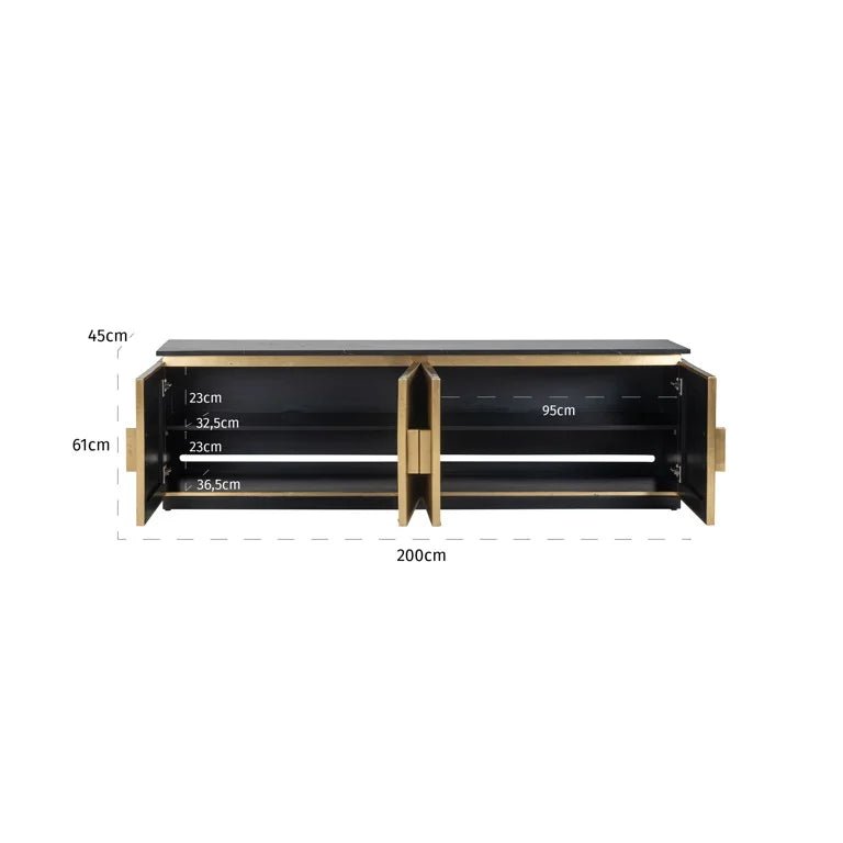 Ironville 4 doors TV Unit - Ideal Furniture ES